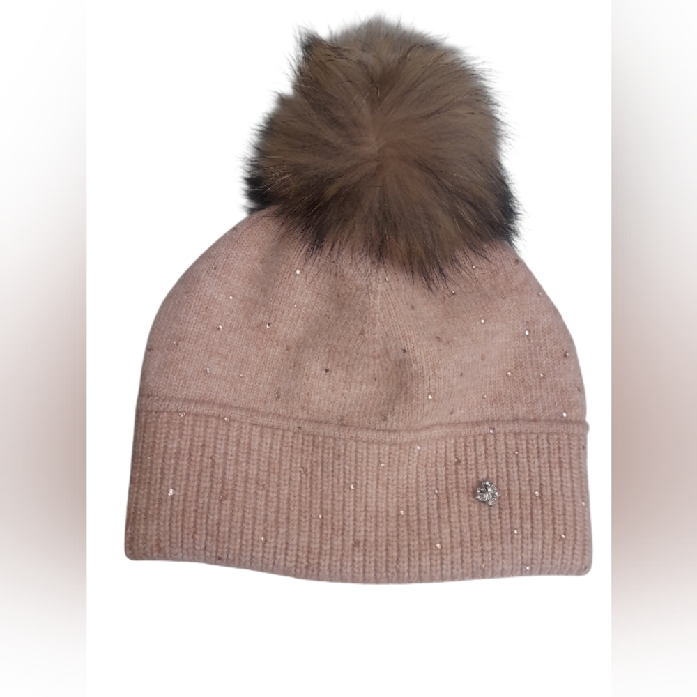Danier Pink Cashmere Blend Hat Toque